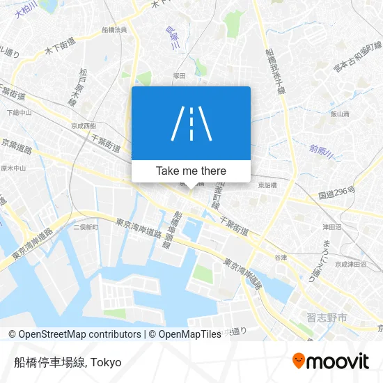 船橋停車場線 map