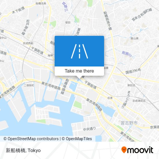 新船橋橋 map