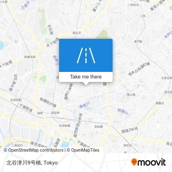 北谷津川9号橋 map