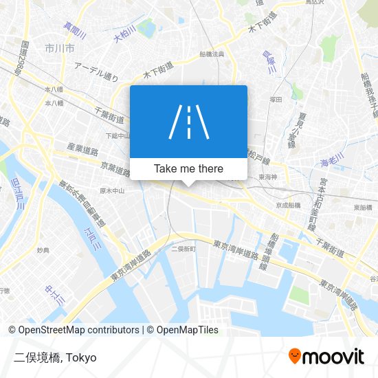 二俣境橋 map