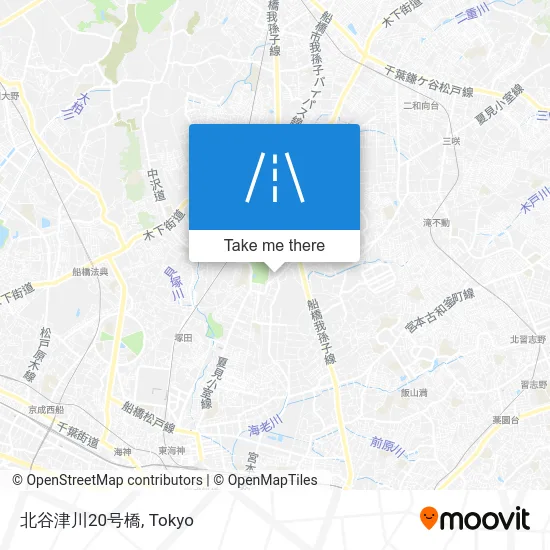 北谷津川20号橋 map