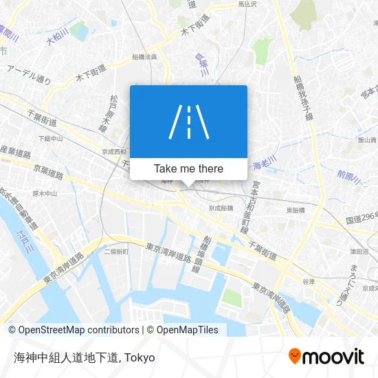Kaijin Nakagumi Pedestrian Underpass map