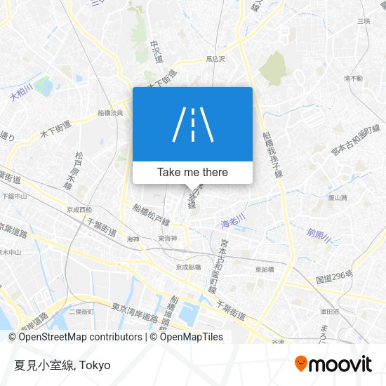 夏見小室線 map
