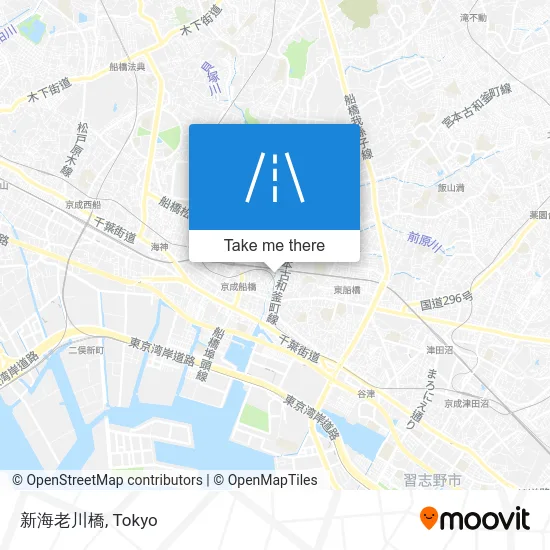 新海老川橋 map