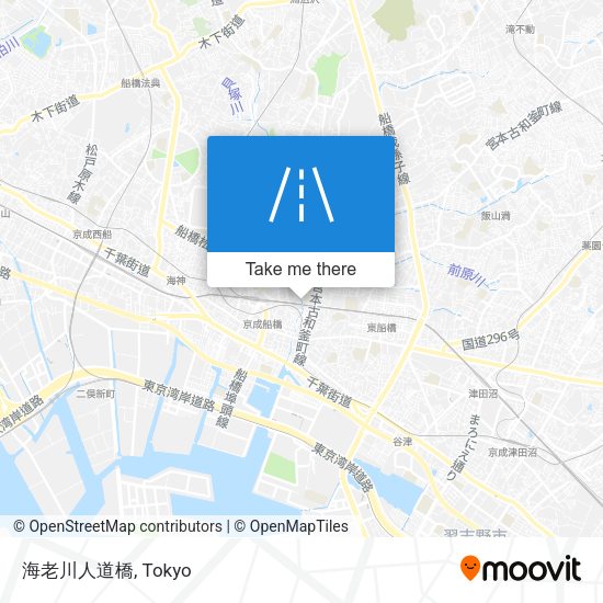 海老川人道橋 map