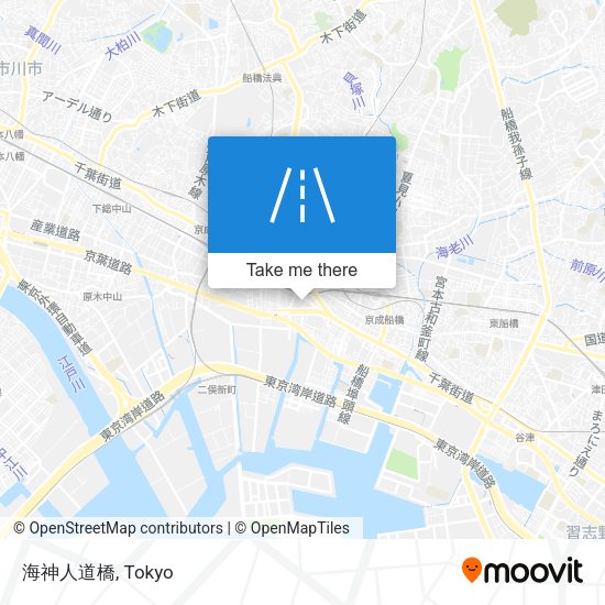 海神人道橋 map
