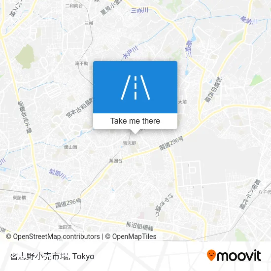習志野小売市場 map