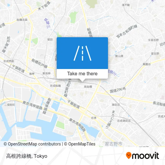 高根跨線橋 map