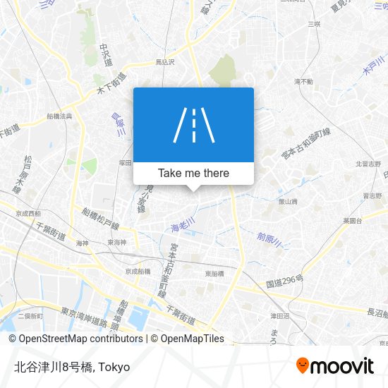 北谷津川8号橋 map