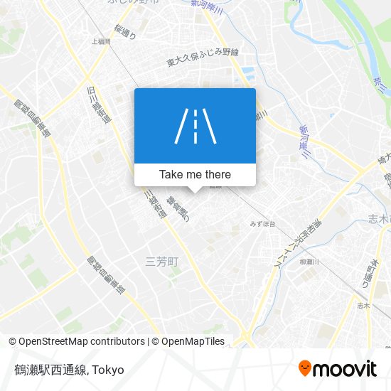 鶴瀬駅西通線 map