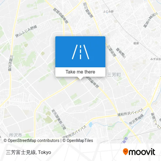 三芳富士見線 map