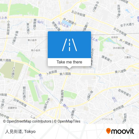 人見街道 map