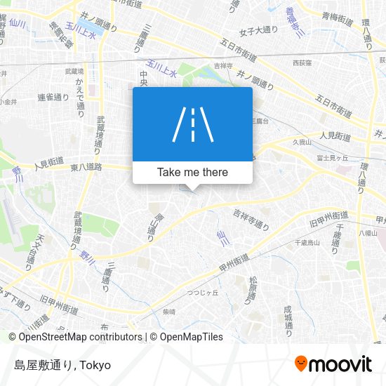 島屋敷通り map