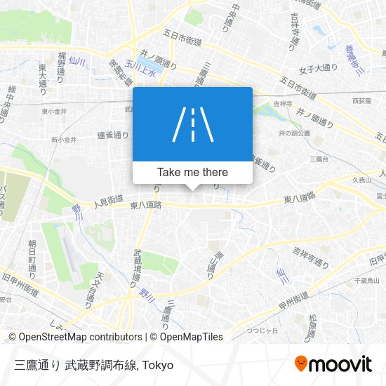 三鷹通り 武蔵野調布線 map