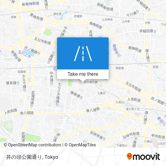 井の頭公園通り map