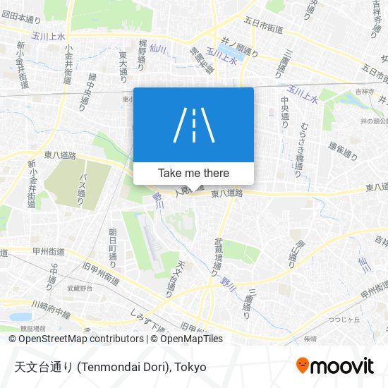 天文台通り (Tenmondai Dori) map