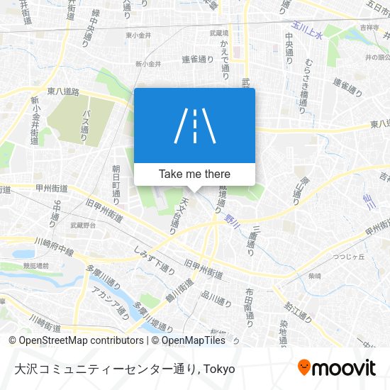 大沢コミュニティーセンター通り map