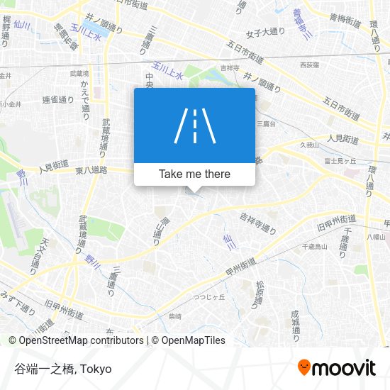 谷端一之橋 map