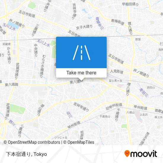 下本宿通り map