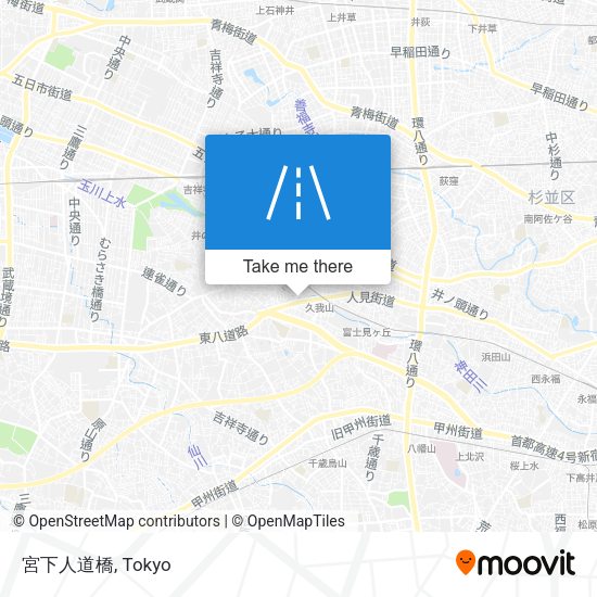 宮下人道橋 map