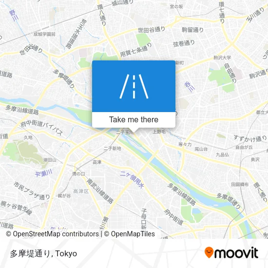 多摩堤通り map