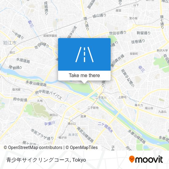 青少年サイクリングコース map