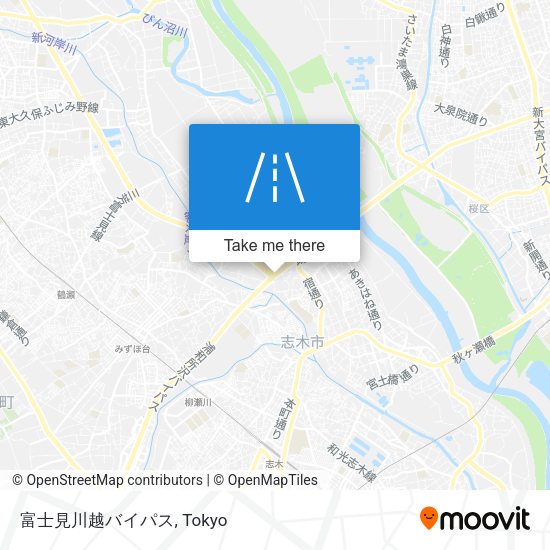 富士見川越バイパス map