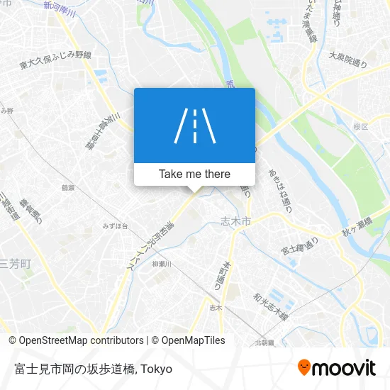 富士見市岡の坂歩道橋 map
