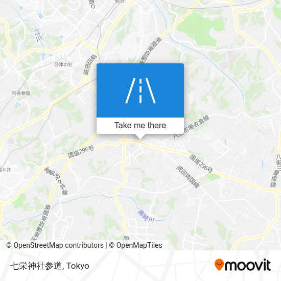 七栄神社参道 map