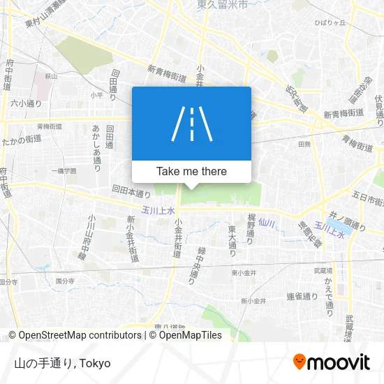 山の手通り map
