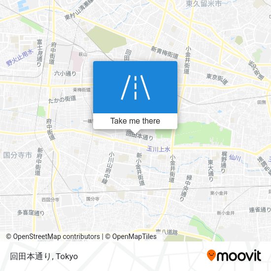 回田本通り map