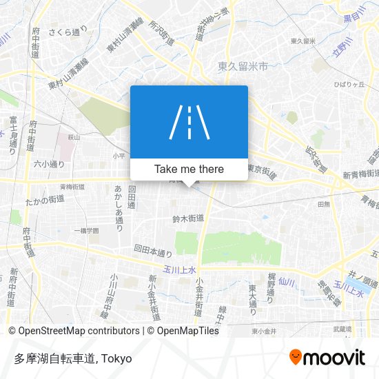 多摩湖自転車道 map
