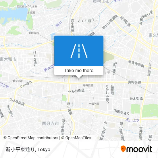 New Kodaira East Street map