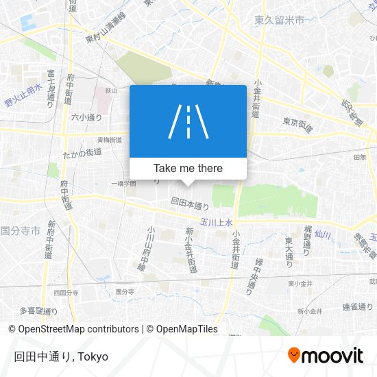 回田中通り map