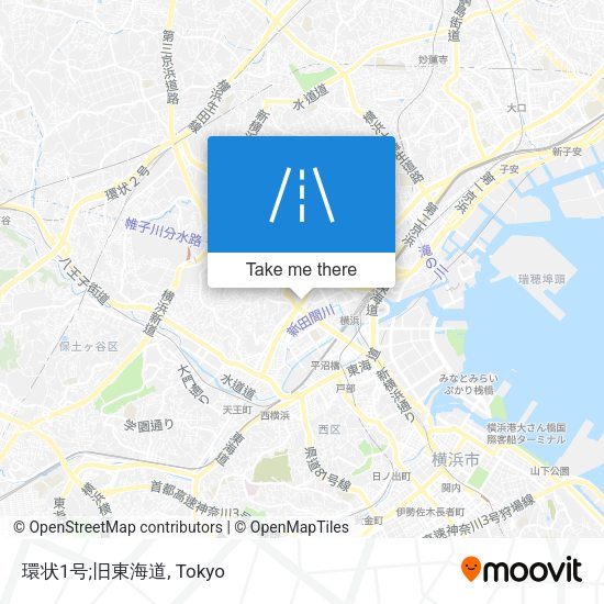 環状1号;旧東海道 map