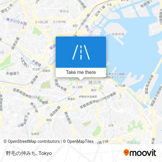 野毛の仲みち map