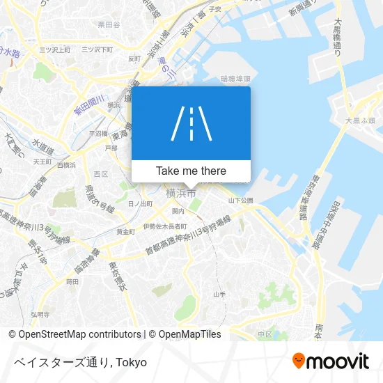 ベイスターズ通り map