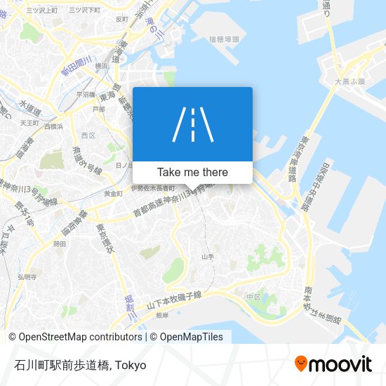 石川町駅前歩道橋 map