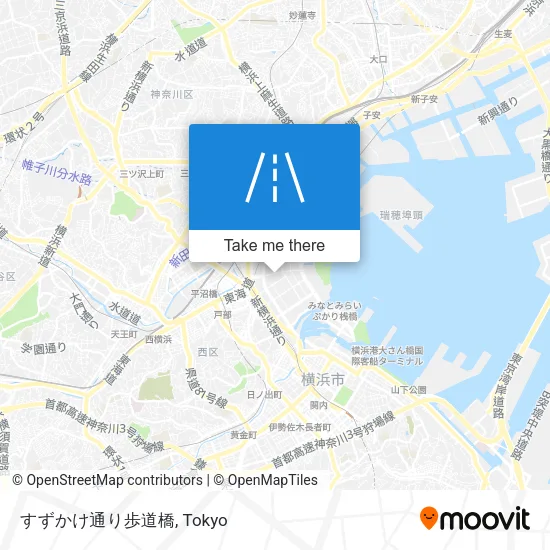 すずかけ通り歩道橋 map