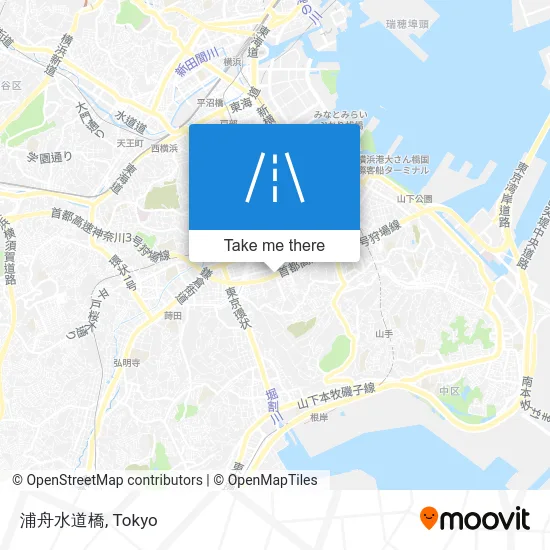 浦舟水道橋 map