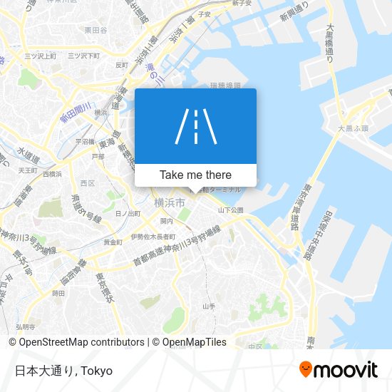 日本大通り map