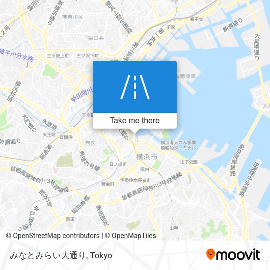 みなとみらい大通り map