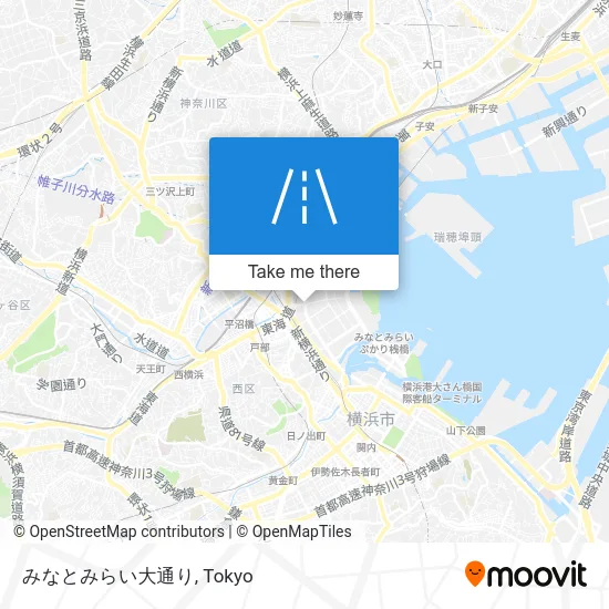 みなとみらい大通り map