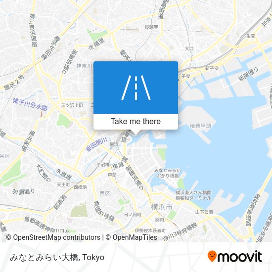 みなとみらい大橋 map