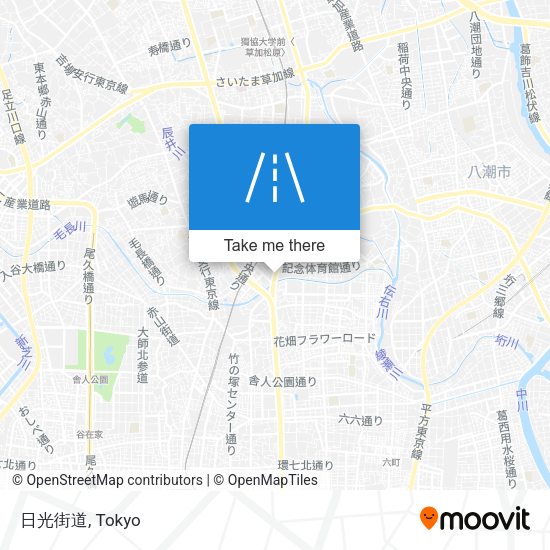 日光街道 map