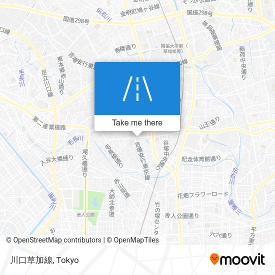 川口草加線 map