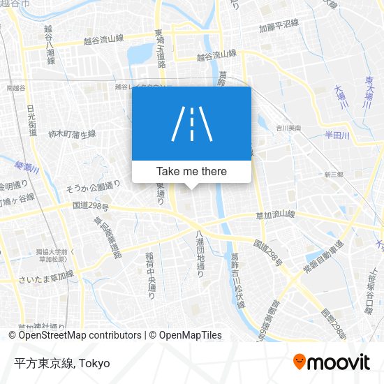 平方東京線 map