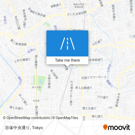 谷塚中央通り map