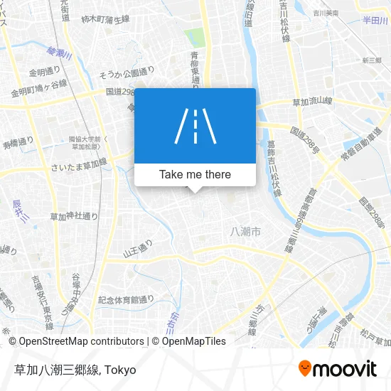 草加八潮三郷線 map