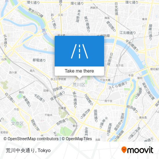 荒川中央通り map